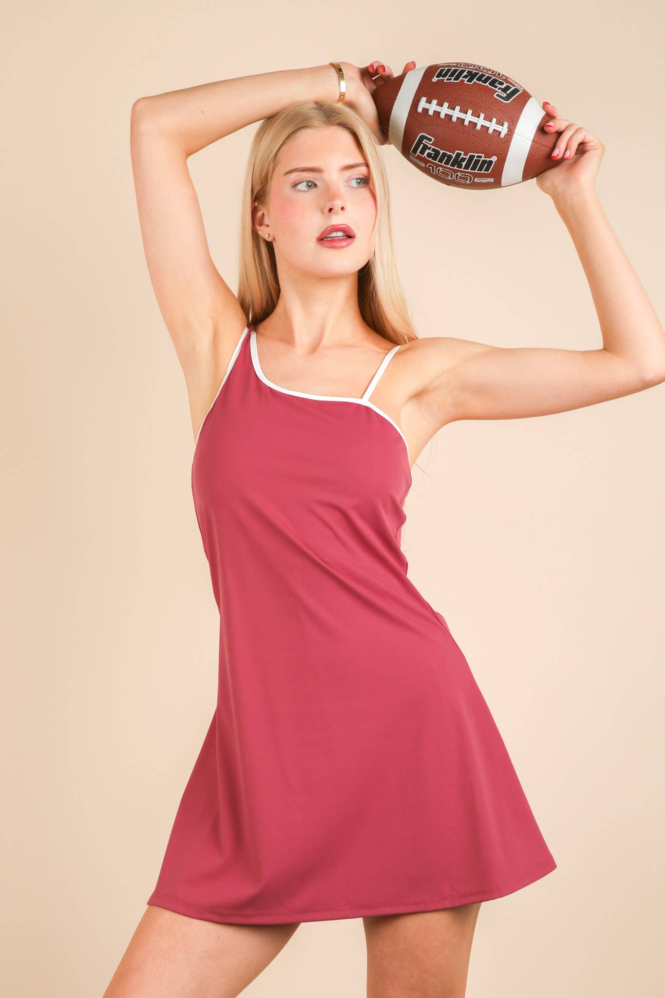 Activewear Mini Dress with Inside Lining
