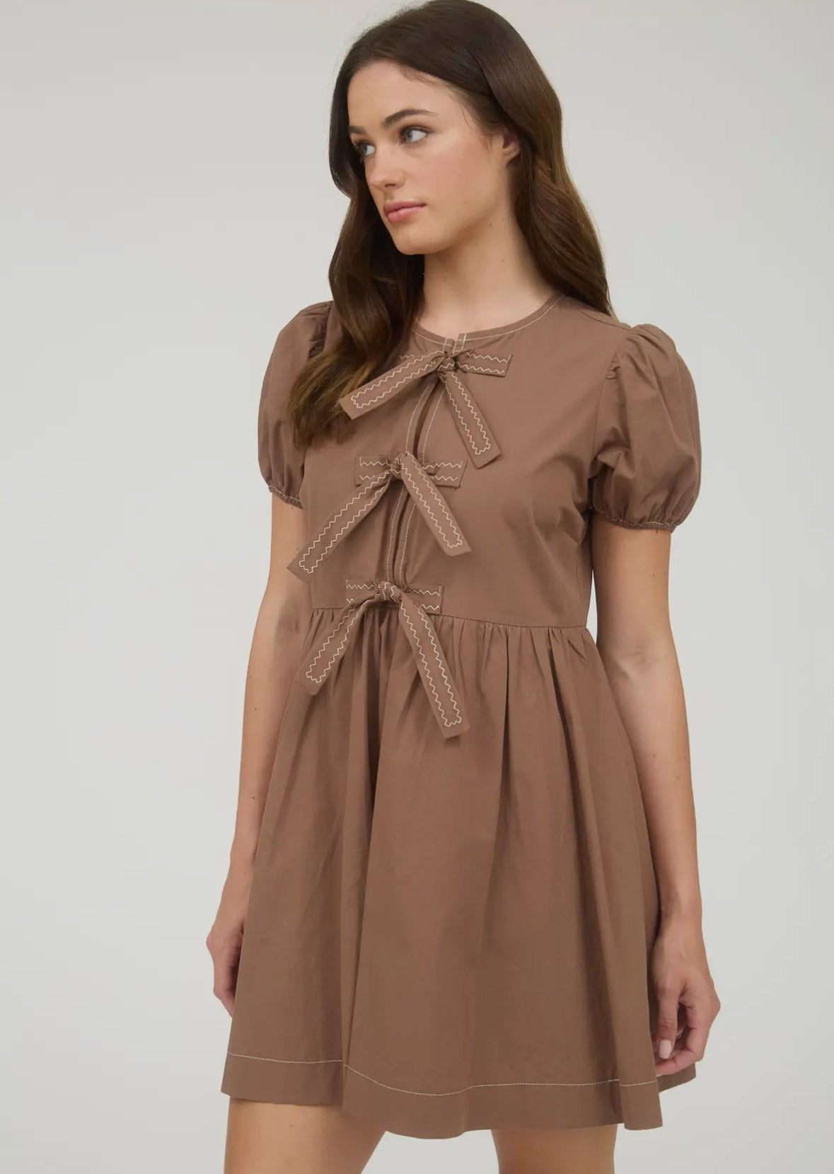 Cocoa Charm Bow Dress 🍫