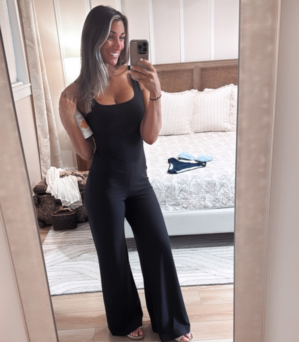 Wide leg butter soft jumpsuit