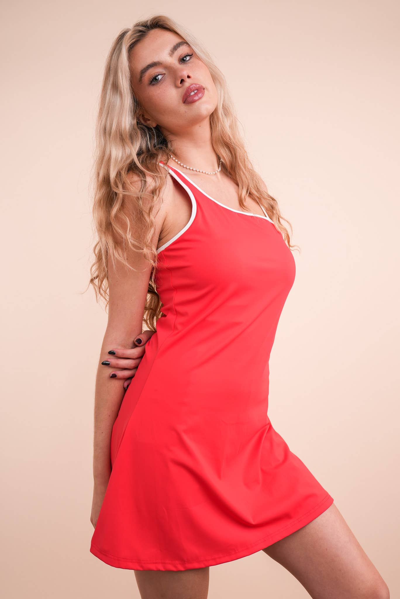 Activewear Mini Dress with Inside Lining