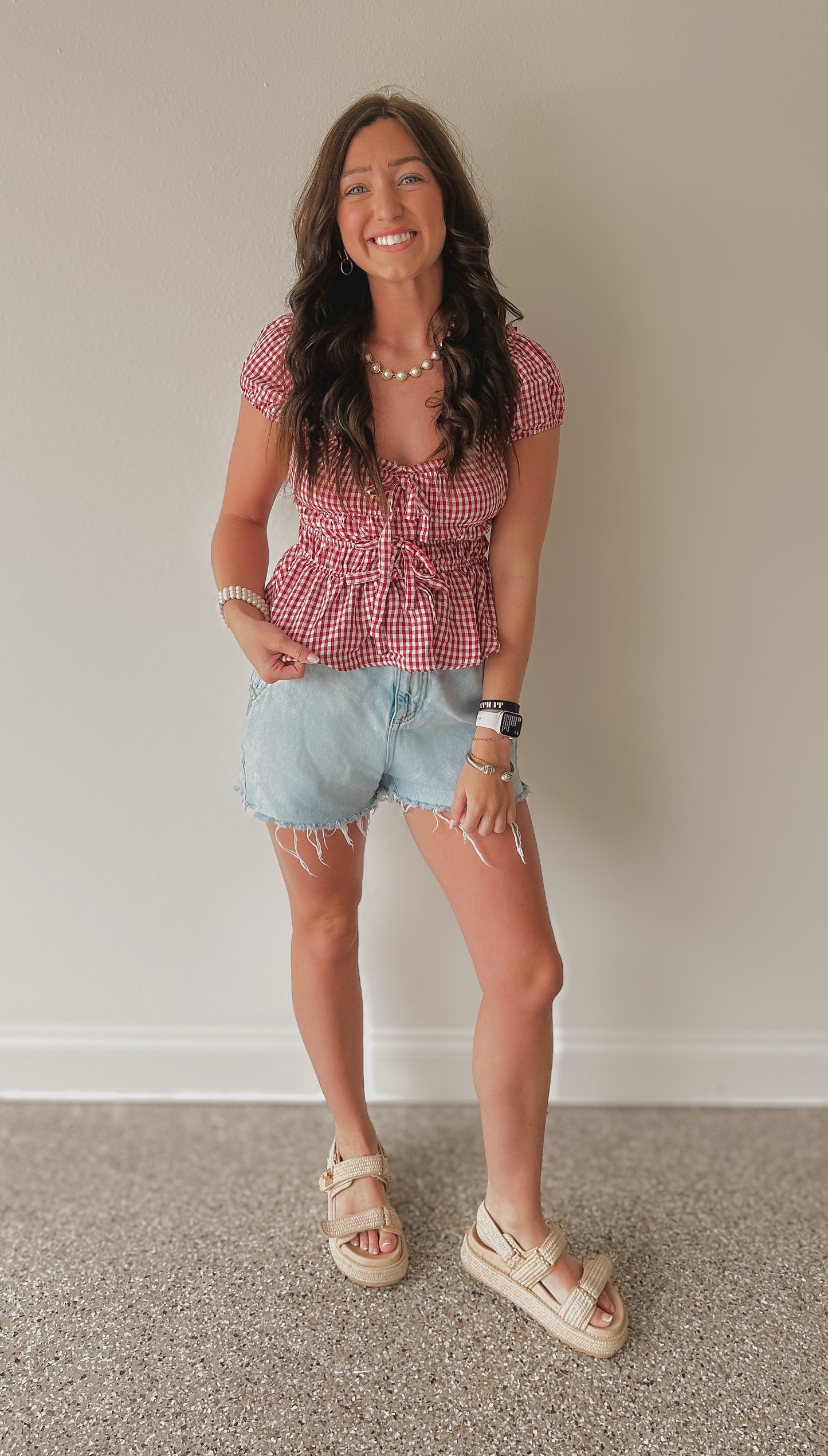 Picnic Crush Gingham Top 🍓
