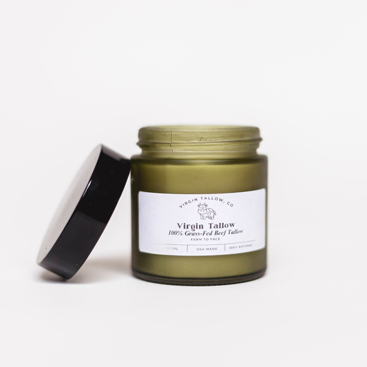 Virgin Tallow - 4oz - 100% Grass Fed Beef Lemongrass Tallow