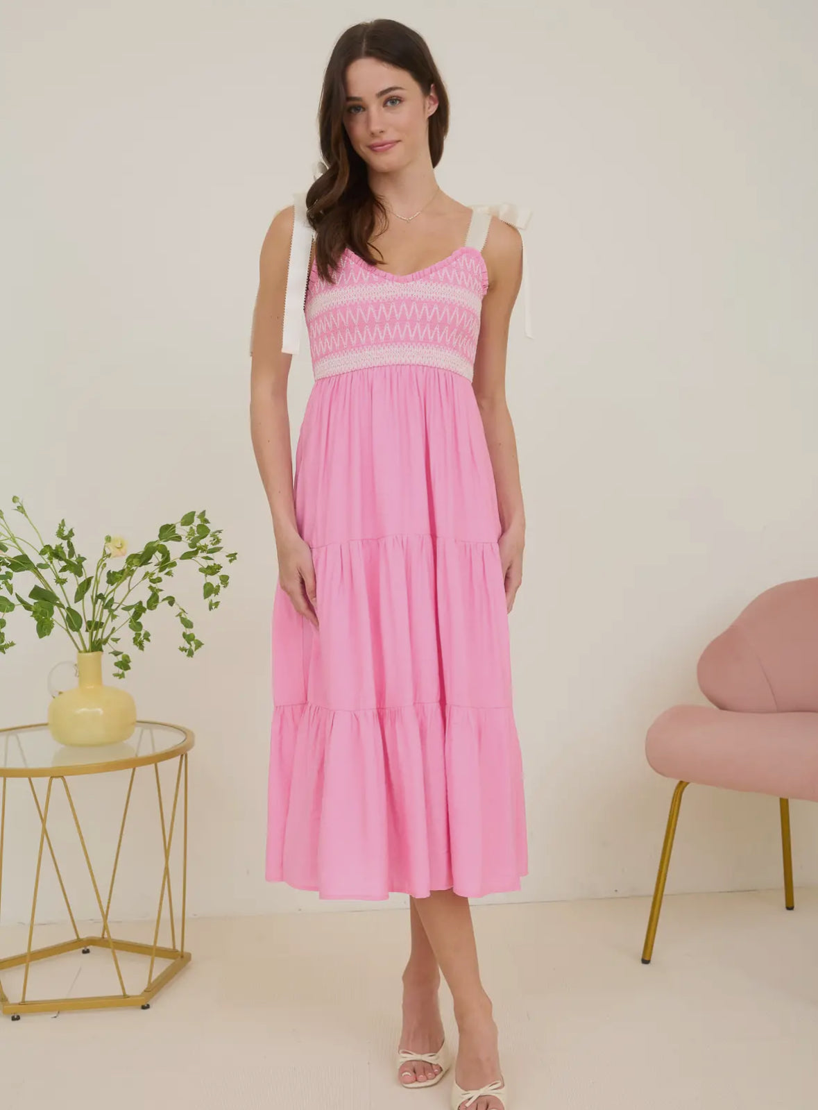 Candy Smocked Midi 💗