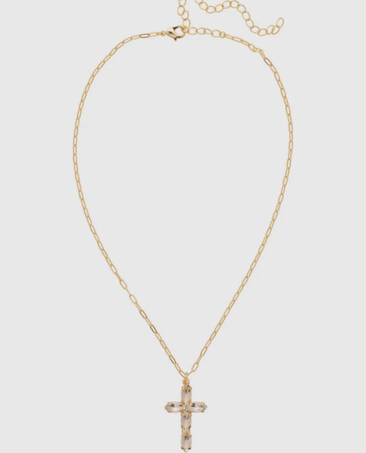 Clarissa Cross pendant necklace