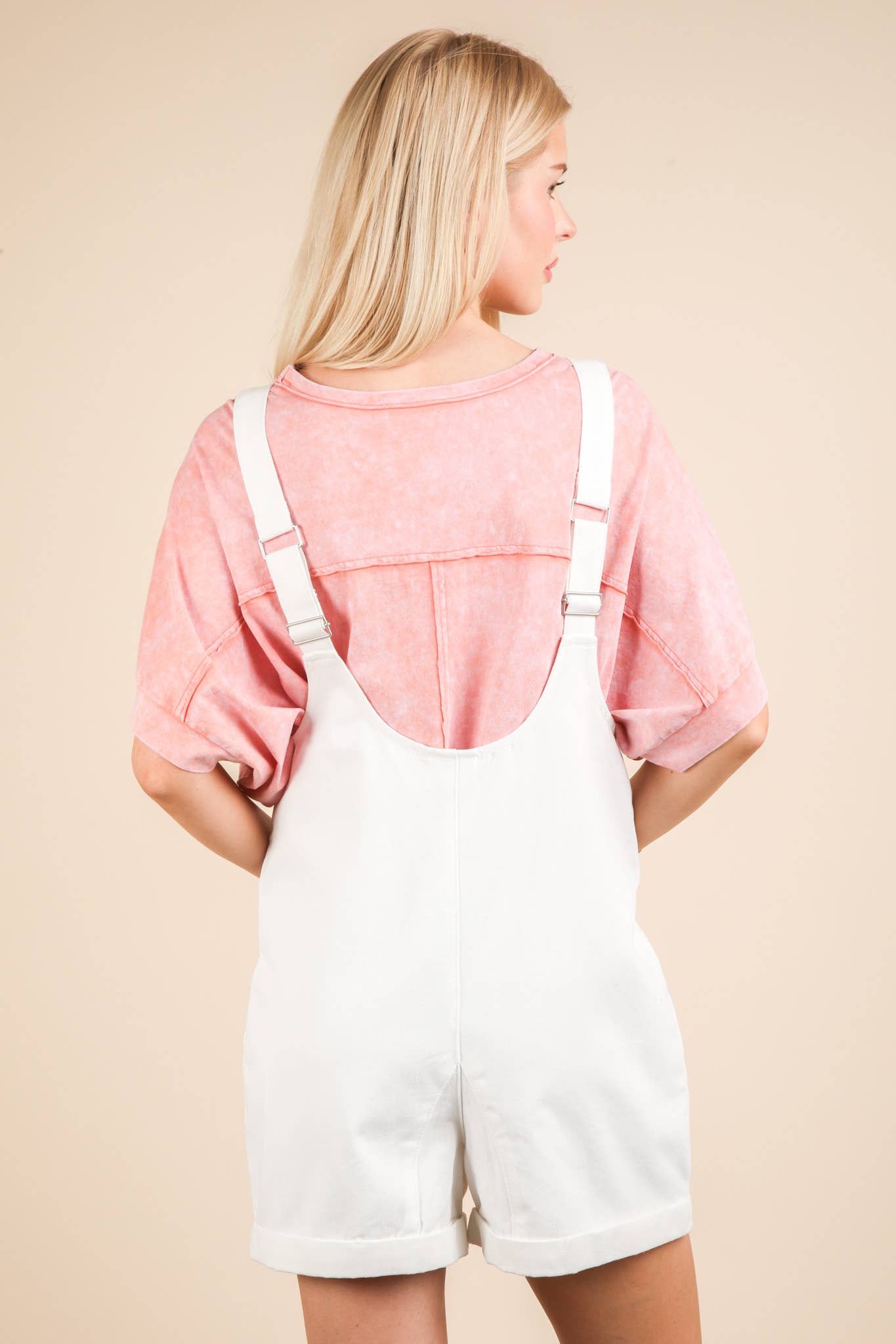 Washed Denim Casual Romper