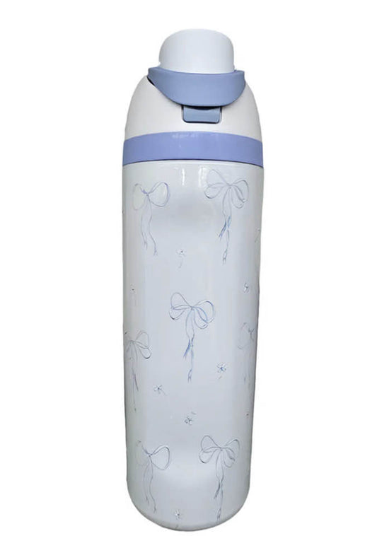 Trendy bows 20oz tumbler with a straw