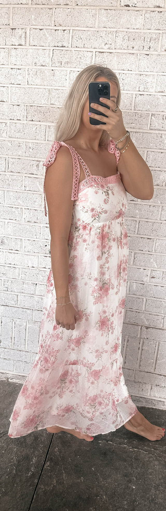 Floral Maxi Dress PInk